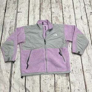 Kids Youth The North Face Denali Violet Zip Up Fleece Coat Jacket XL